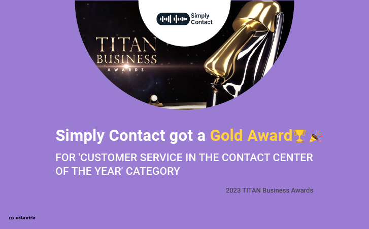 Simply Contact has been honored with the Gold Award